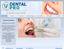 Tablet Screenshot of dentalpro.be